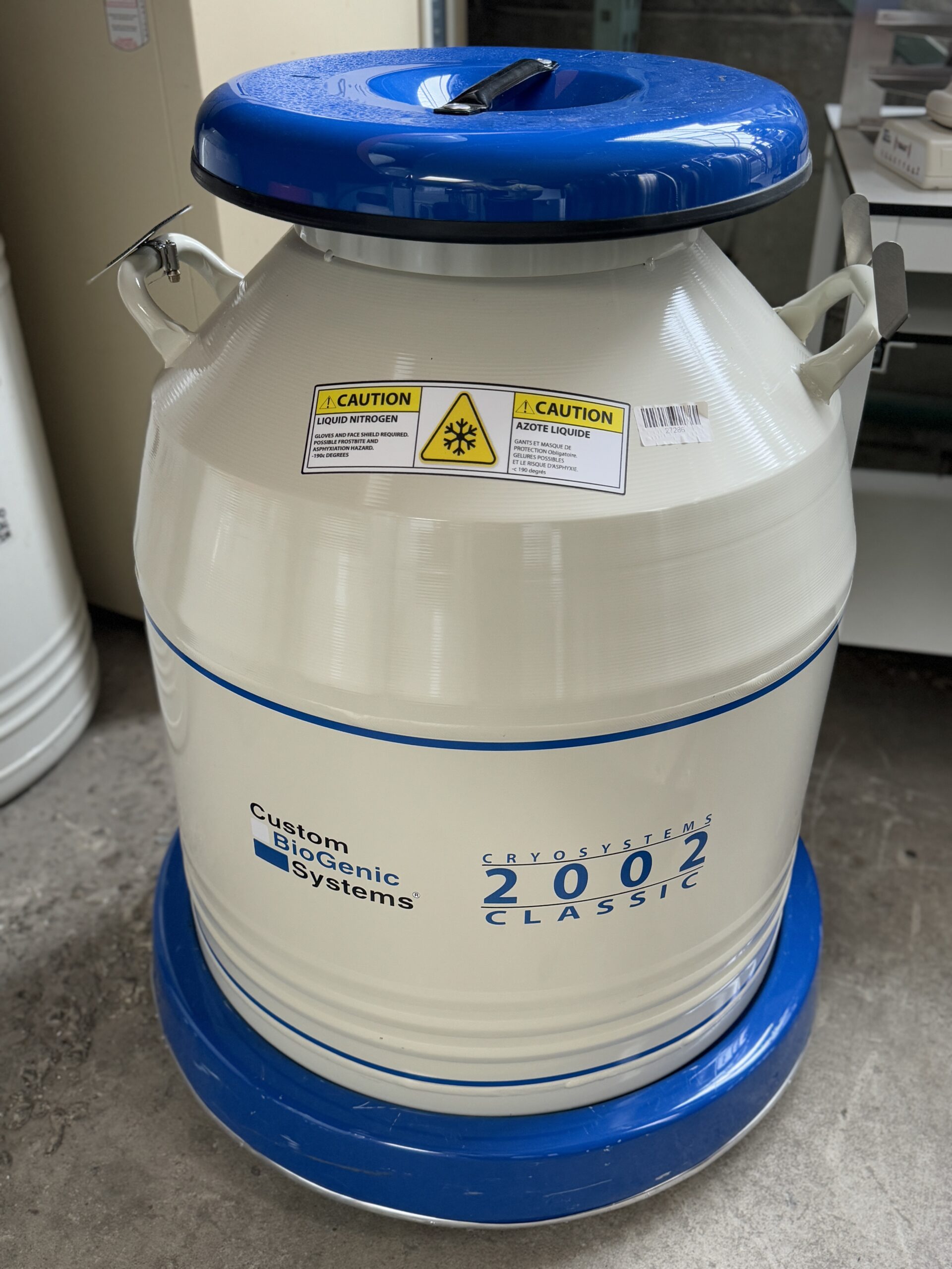 Custom Biogenic Systems CB2002B Liquid Nitrogen Dewar