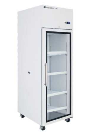 K2 Scientific K223GDR *NEW* Glass Door Lab Refrigerator