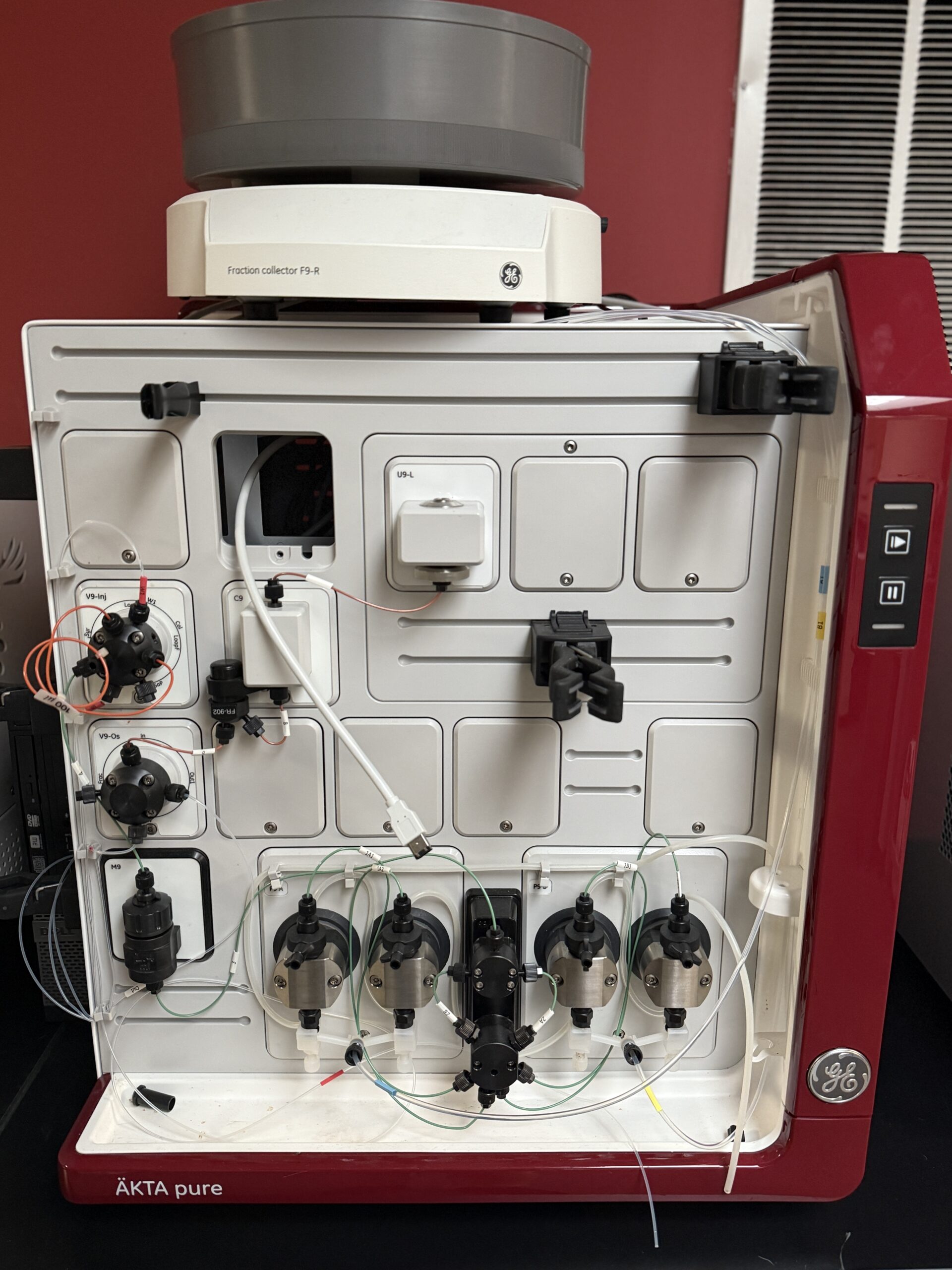 GE Healthcare AKTA Pure w/Fraction Collector F9-R FPLC Fraction Collector