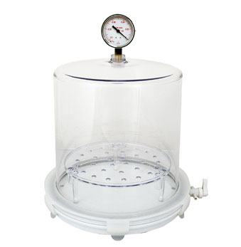 JeioTech VDP-25G Vacuum Desiccator with Gauge Desiccator